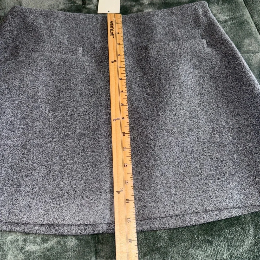 NWT A New Day Heather Grey A-Line Mini Skirt Size 8 Minimalist Academia Preppy